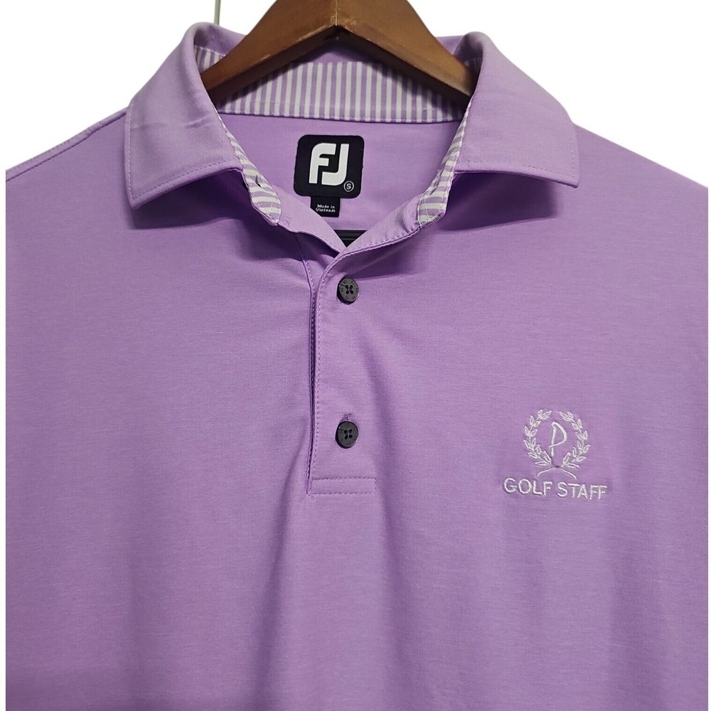 FootJoy Golf Polo Shirt Mens S Purple Pelican's Nest Golf Club‎ Logo Performance